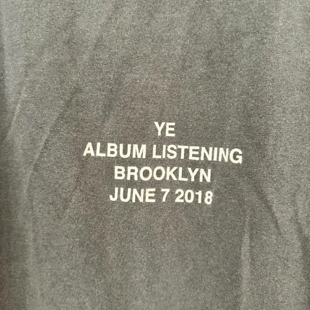 KANYE WEST “YE” ALBUM LISTENING PARTY LONG SLEEVE SHIRT - Picture 3 of 3